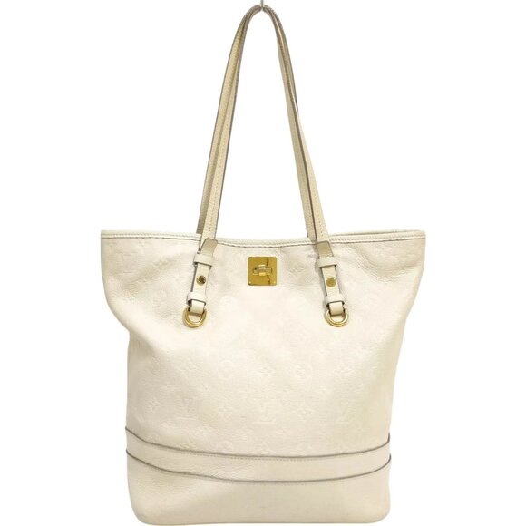 510520AX (S6) Louis Vuitton Tote Bag Citadine PM White Monogram Empreinte - Picture 1 of 9